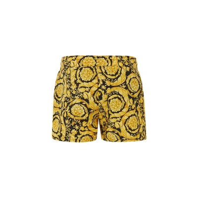 Versace Short De Bain Imprimé In Gold