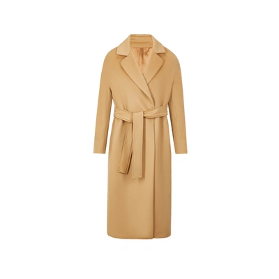 The Social Sunday Manteau En Laine Vierge In Brown