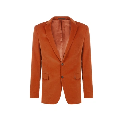 Saison Corduroy Blazer In Orange