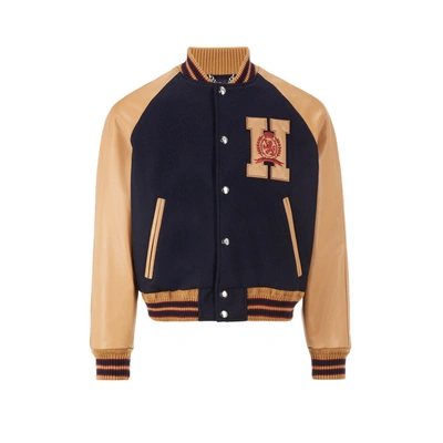 Tommy Hilfiger Wool-blend Varsity Jacket In Dark Blue