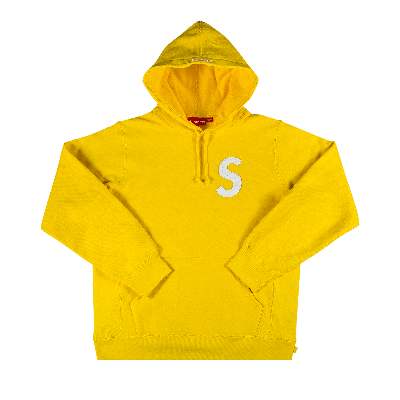 Pre-owned Supreme S Logo Hooded Sweatshirt 'yellow'