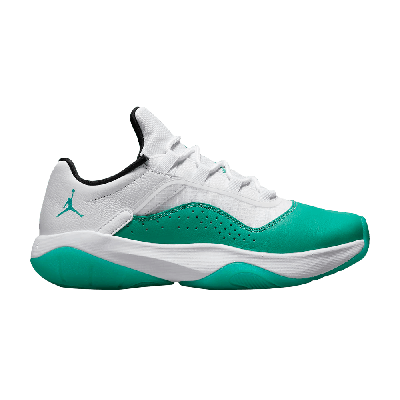 Pre-owned Air Jordan Wmns  11 Cmft Low 'new Emerald' In White