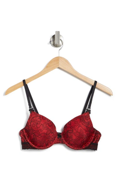 Felina Gorgeous Contour Bra In Scarlet Lace