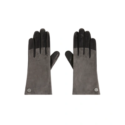 Maison Fabre Harmony Leather Gloves In Grey