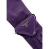 Prada Gloves With Logo In Purple