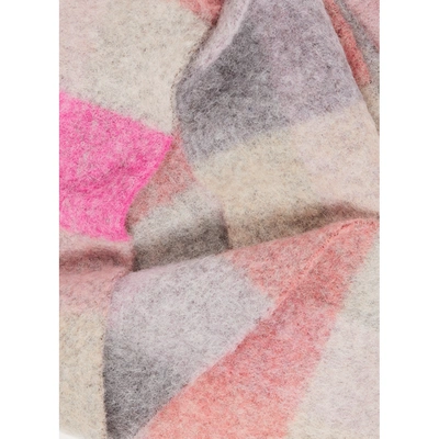 Acne Studios Check Scarf In Multicolour