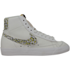 Nike Blazer Mid 77 Sneakers In Off White And Leopard Print In White