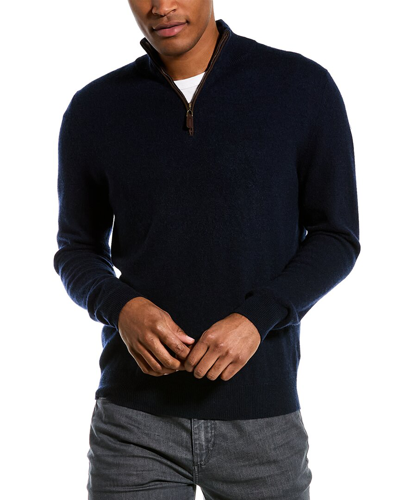 Magaschoni Cashmere 1/4-zip Mock Neck Sweater In Nocolor