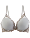 Natori Feathers Contour Plunge Bra In Grey