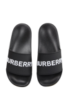BURBERRY SLIDE SANDALS WITH LOGO