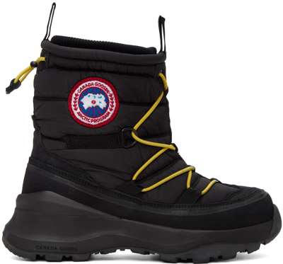 Canada Goose Toronto Logo-patch Snow Boots In Black