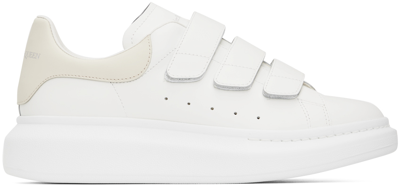 Alexander Mcqueen White Oversized Triple Strap Sneakers In Weiss