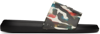 Alexander Mcqueen Graphic Logo Print Pool Slides In 9035 White/multi