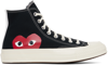 COMME DES GARÇONS PLAY BLACK CONVERSE EDITION CHUCK 70 HI SNEAKERS