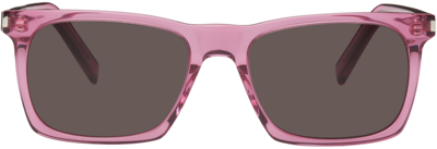 Saint Laurent Pink Sl 559 Sunglasses In Pink-pink-black