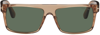 Tom Ford 58mm Philippe Polarized Rectangular Sunglasses In Brown