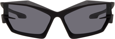 Givenchy Black Giv Cut Sunglasses In Matte Black / Smoke