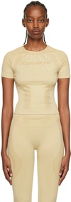 Misbhv Beige Crewneck Sport Top In Moth