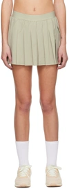 Alo Yoga Varsity Tennis Mini Skirt In Limestone