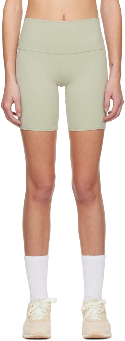 Alo Yoga High-waist Active Biker Shorts In Limestone