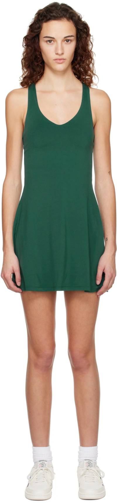 Girlfriend Collective Green Lola Dress In Biome