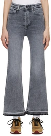 RAG & BONE GRAY CASEY FLARED JEANS