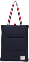 THOM BROWNE NAVY PUFFER TOTE