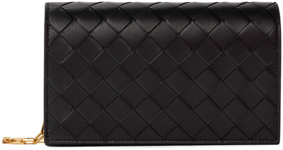 Bottega Veneta Black Mini Bag In 8425 Black Gold