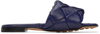 Bottega Veneta Rubber Lido Flat Sandals In Purple