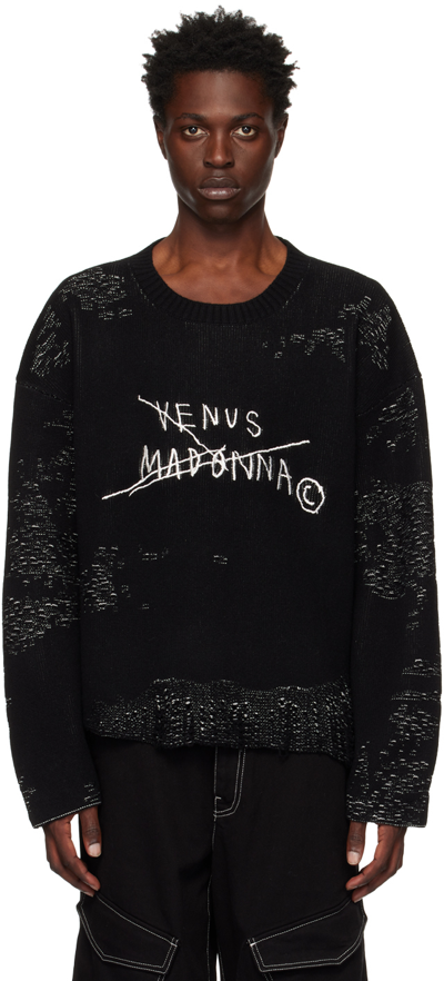 Misbhv Black 'venus Madonna' Sweater