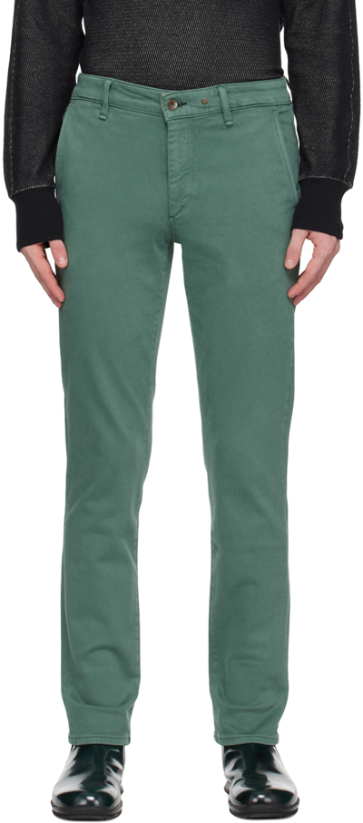 Rag & Bone Green Fit 2 Action Trousers In Teal