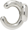 Charlotte Chesnais Silver Binary Chain Single Ear Cuff In Silver