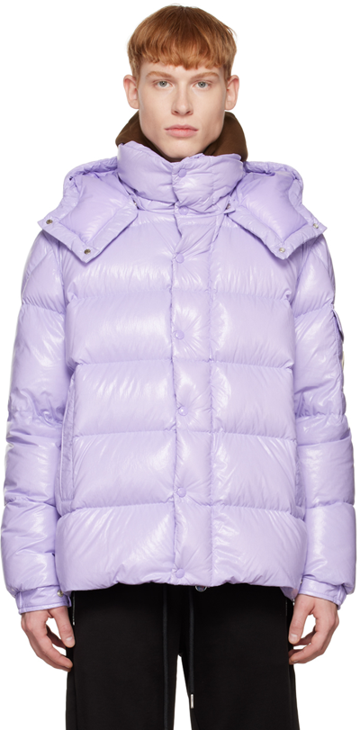 Moncler Extraordinary Forever Maya Quilted Shell Jacket In Purple