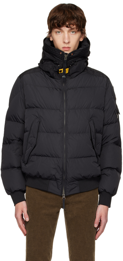Parajumpers Wilmont - Hooded Down Jacket In Black