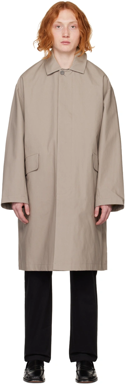 Calvin Klein Gray Mac Coat In Grey Dawn-030pq0