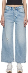 RAG & BONE BLUE ANDIE WIDE-LEG JEANS