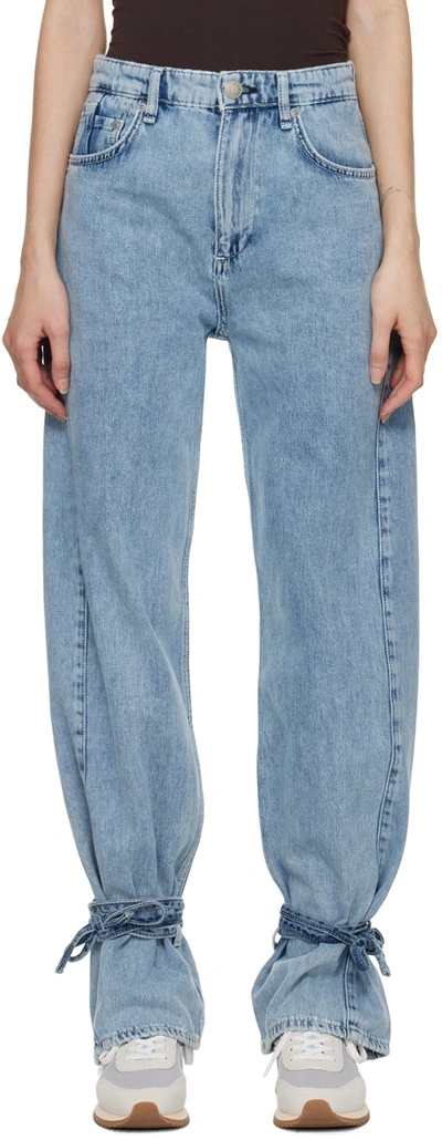 Rag & Bone Splice Barrel High-rise Straight-leg Jeans In Alisha