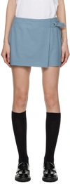 Rag & Bone Sasha Wool Blend Twill Skort In Prairieblu