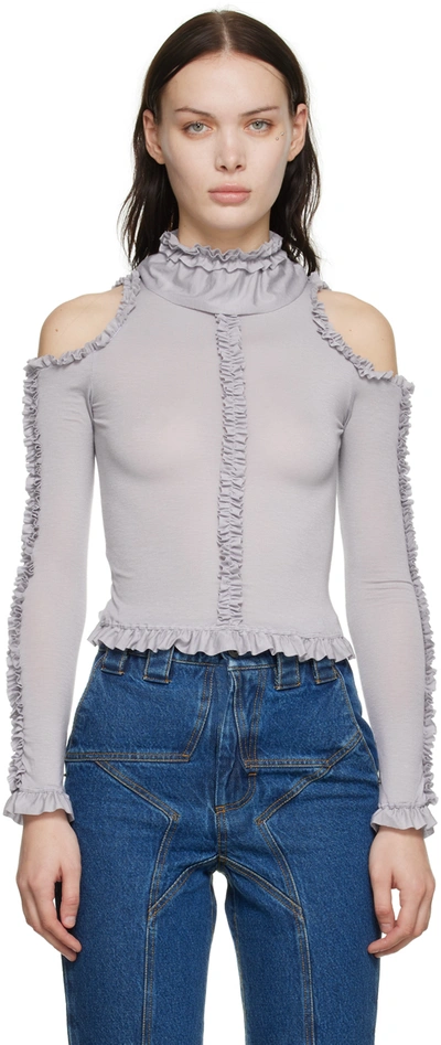 Barragan Ssense Exclusive Purple Lulu Long Sleeve T-shirt In Lilac