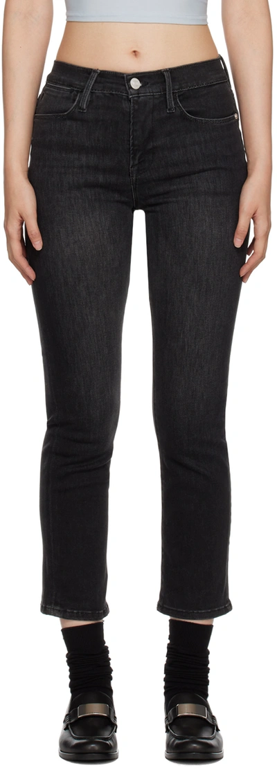 Frame Le High Straight High-rise Straight-leg Stretch-denim Jeans In Tinsley