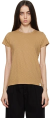 Rag & Bone Slub Organic Pima Cotton-jersey T-shirt In Khaki
