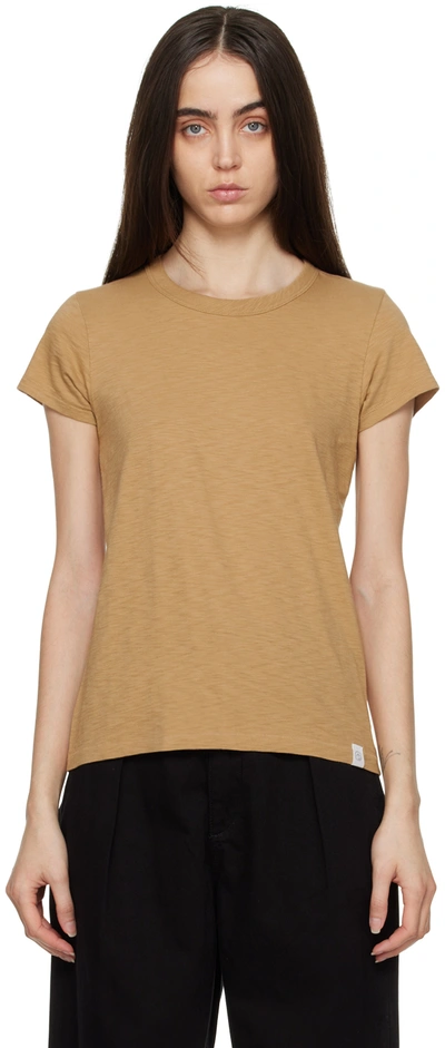 Rag & Bone Slub Organic Pima Cotton-jersey T-shirt In Neutral