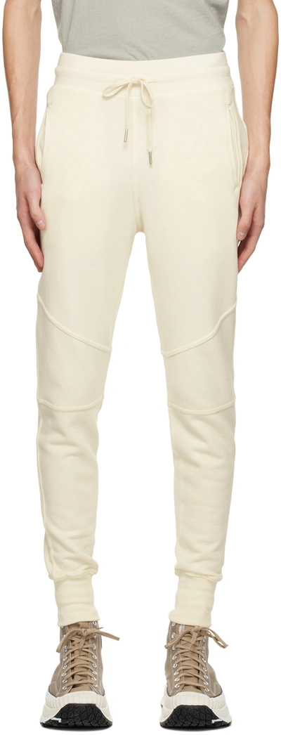 John Elliott Off-white Tapered Lounge Pants In Salt