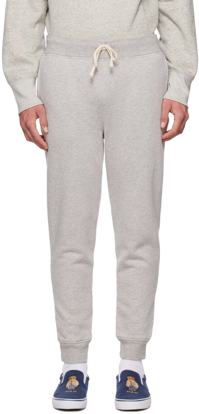 Polo Ralph Lauren Gray Lined Lounge Pants In Brooklyn Htr/dark Vi