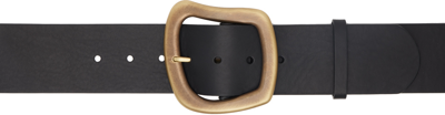 Gabriela Hearst Simone Leather Belt In Blk Black