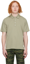 Rag & Bone Khaki Loopback Polo In Tea