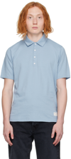 Rag & Bone Blue Loopback Polo In Multi