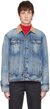 RAG & BONE BLUE ELI TRUCKER DENIM JACKET