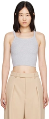 Wardrobe.nyc Wardrobe. Nyc Hb Ribbed Tank In Grey Marl