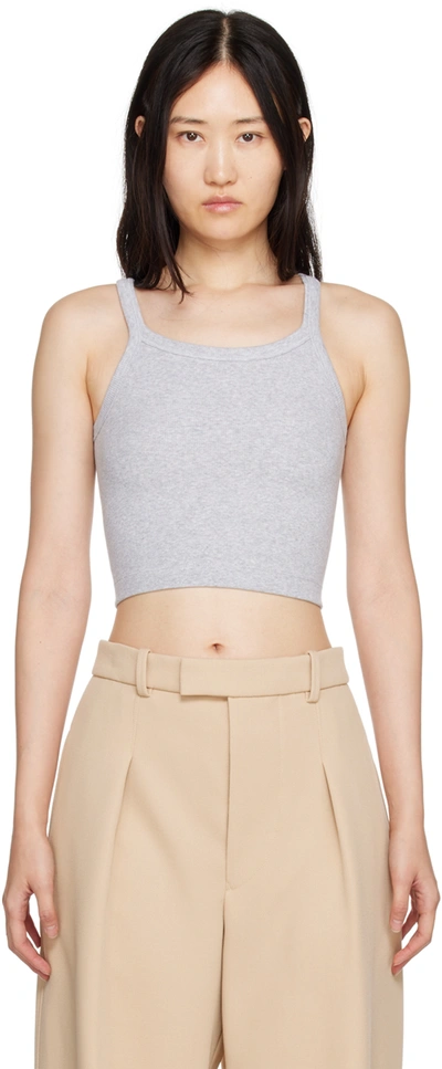 Wardrobe.nyc Wardrobe. Nyc Hb Ribbed Tank In Grey Marl